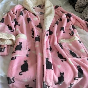 Cat pink PJ Salvage robe